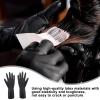 Hair Dye Gloves, 1 Pair Reusable Rubber Gloves, Black Latex Gloves, Hair Dyeing Gloves, Accessories for Salon Baber view 4