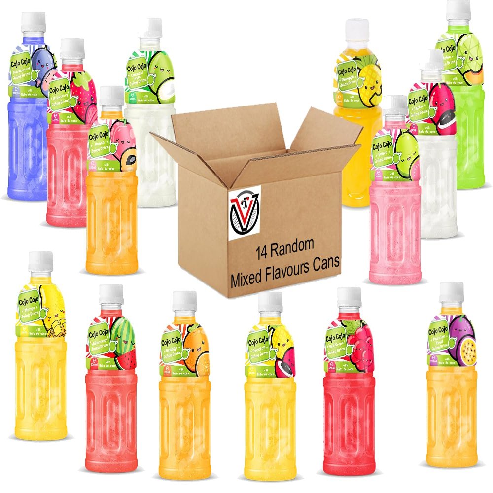 Cojo Cojo Fruit Juice Drink 320ml Random Mixed Flavours | VIMIX Combo Summer Drink Pack (14 Mixed)