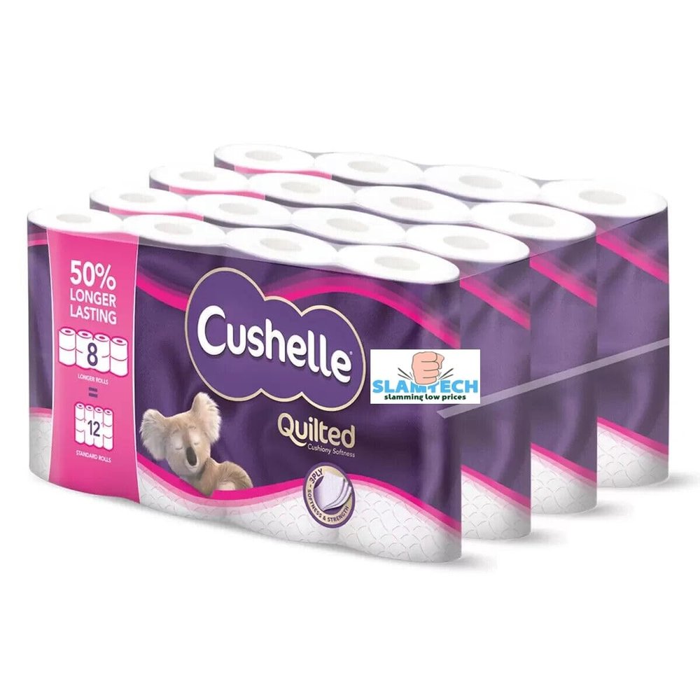 Swift Clean All Types of Toilet Rolls Triple Satin/Quilted/Mini Jumbo/So Soft 3-Ply Toilet Tissues Sold by Slamtech (Quilted 3-Ply)