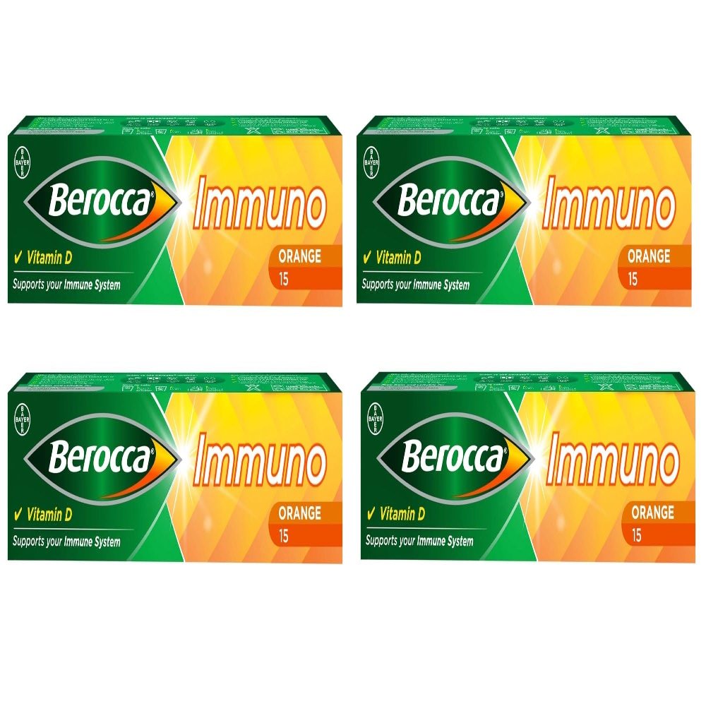Berocca Immuno 15s X 4 Packs (60 Tablets)