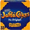 McVitie's The Original Jaffa Cakes Triple pack 33 Cakes, Light Sponge Cakes with Dark Crackly Chocolate coated and a Tangy Orangey Centre by zamfoods for all Ocasions (One Triple Pack (33 Cakes)) view 1