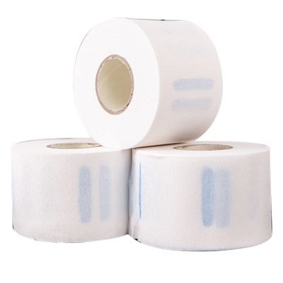 5 Rolls Neck Strips White Professional Stretchy Barber Neck Strips Paper Hairdressing Tool for Hair Cutting