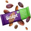 Sculpt Vegan Protein Bars  Chocolate Almond Caramel  12 x 55g Bars  12g Plant Protein  Packed with Almonds, Cacao Nuts, Dates  High Fibre  Ideal for Recovery and On-the-Go Snacking view 1