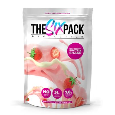 The Six Pack Revolution Post Workout Shake  Strawberry Cream Sensation  1.2kg, 30 SERVINGS  32g Protein  No Sugar  Gluten Free  Rapid Recovery Drink for Muscle Growth, Energy & Clean Refuelling