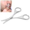 Akozon Nose Hair Scissors Stainless Steel Rounded Tip Scissors for Eyebrows Nose Moustache Beard (MJ-WB010) view 4