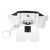 Headband Magnifying Glass Helmet with 5 Lenses, USB Charge LED Light for Jewelry Repair, Watch Repair view 3
