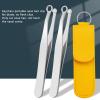 Nose Hair Trimming Tweezers, Stainless Steel Friendly Round Tip Easy Cut Nose Hair Tweezers for Noses Sideburns Brow Body view 3