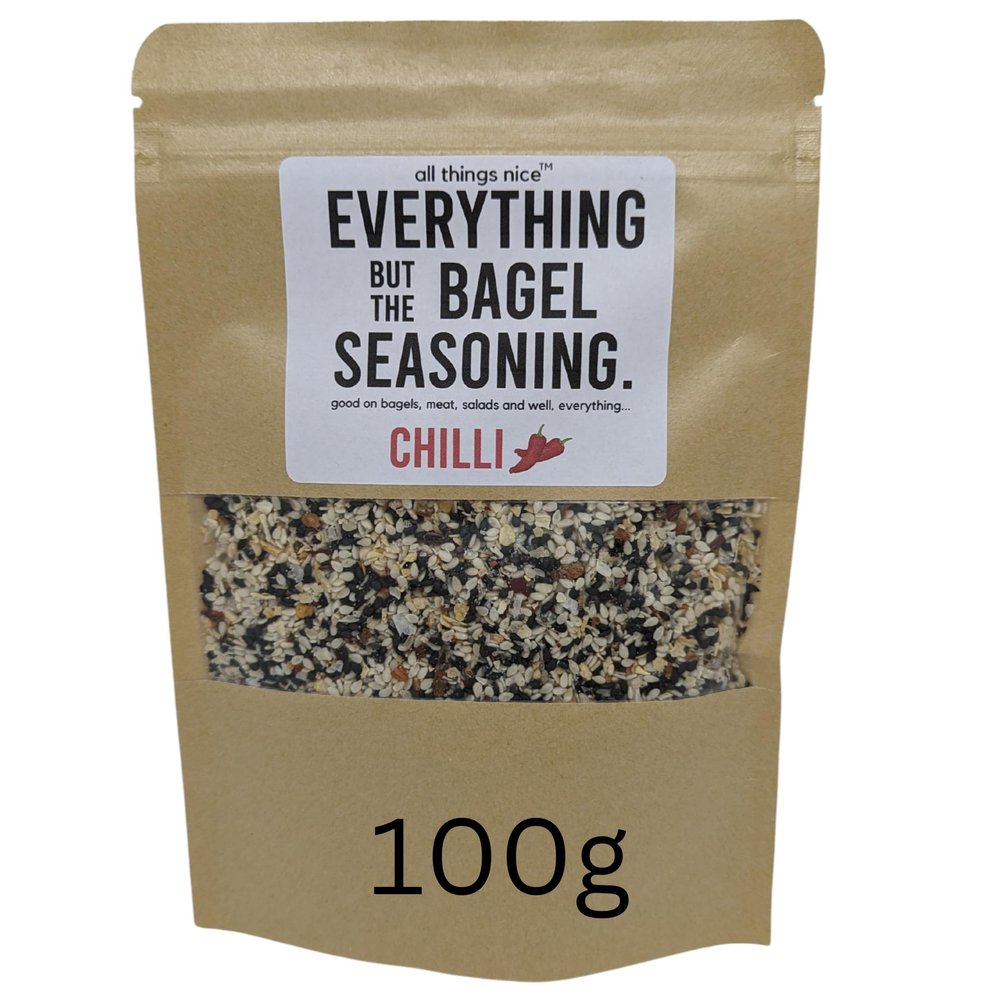 Chilli Everything But The Bagel Seasoning Mix, 100g, Season Meats, Eggs and More, Mixed Spices For Everything