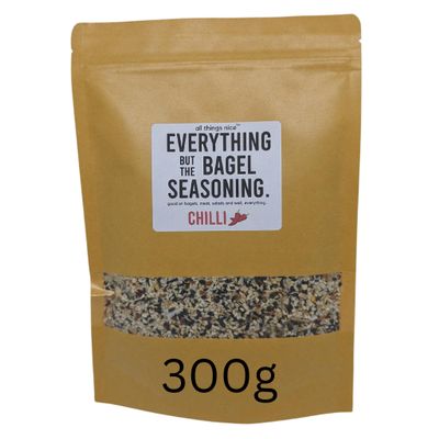 Chilli Everything But The Bagel Seasoning Mix, 300g, Season Meats, Eggs and More, Mixed Spices For Everything