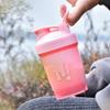 Vllcsla Protein Shaker Bottle Small 350ml BPA Free Leak-proof with Mixing Ball and Measurements, Odourless Mini Water Bottle for Protein Shake, Convenient Carry Handle, Dishwasher Safe (Green) view 4