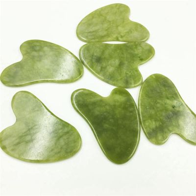 1/5/10PC Natural Crystal Jade Stone Facial Body Guasha Massage Scraper Massager Thumb Shape Gua Sha Board Face Eye Care SPA Tool Crystal