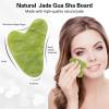 1/5/10PC Natural Crystal Jade Stone Facial Body Guasha Massage Scraper Massager Thumb Shape Gua Sha Board Face Eye Care SPA Tool Crystal view 3