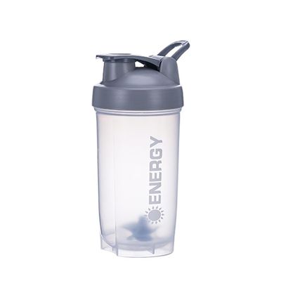 Vllcsla Shaker Bottle 500ml BPA Free Gym Shaker Bottle with Mixing Ball, Plastic Water Bottle Shaker Leak-proof for Protein Shakes, with Measurements, Dishwasher Safe