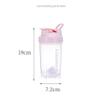 Vllcsla Shaker Bottle 500ml BPA Free Gym Shaker Bottle with Mixing Ball, Plastic Water Bottle Shaker Leak-proof for Protein Shakes, with Measurements, Dishwasher Safe view 3