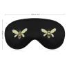 Bees Heart Soft Eye Mask Cover Effective Shading Blindfold Comfort Sleep Mask with Elastic Adjustable Strap view 2