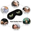 Bees Heart Soft Eye Mask Cover Effective Shading Blindfold Comfort Sleep Mask with Elastic Adjustable Strap view 4