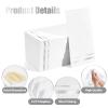 Tamone 100PCS 3-Ply Silver Napkins - White and Silver Napkins Disposable - Premium Quality Dinner Napkins Soft and Absorbent for Wedding Party Birthday view 3