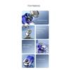 Xptieeck Portable USB Electric Shaver Travel Shaver for Men Pocket Electric Shaver Beard Trimmer Digital Display (D) view 3