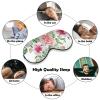 Sleeping Eye Mask Flowers and Butterflies Blockout Sleep Mask Comfortable Eye Patch Blindfold Eye Mask for Women Men view 4