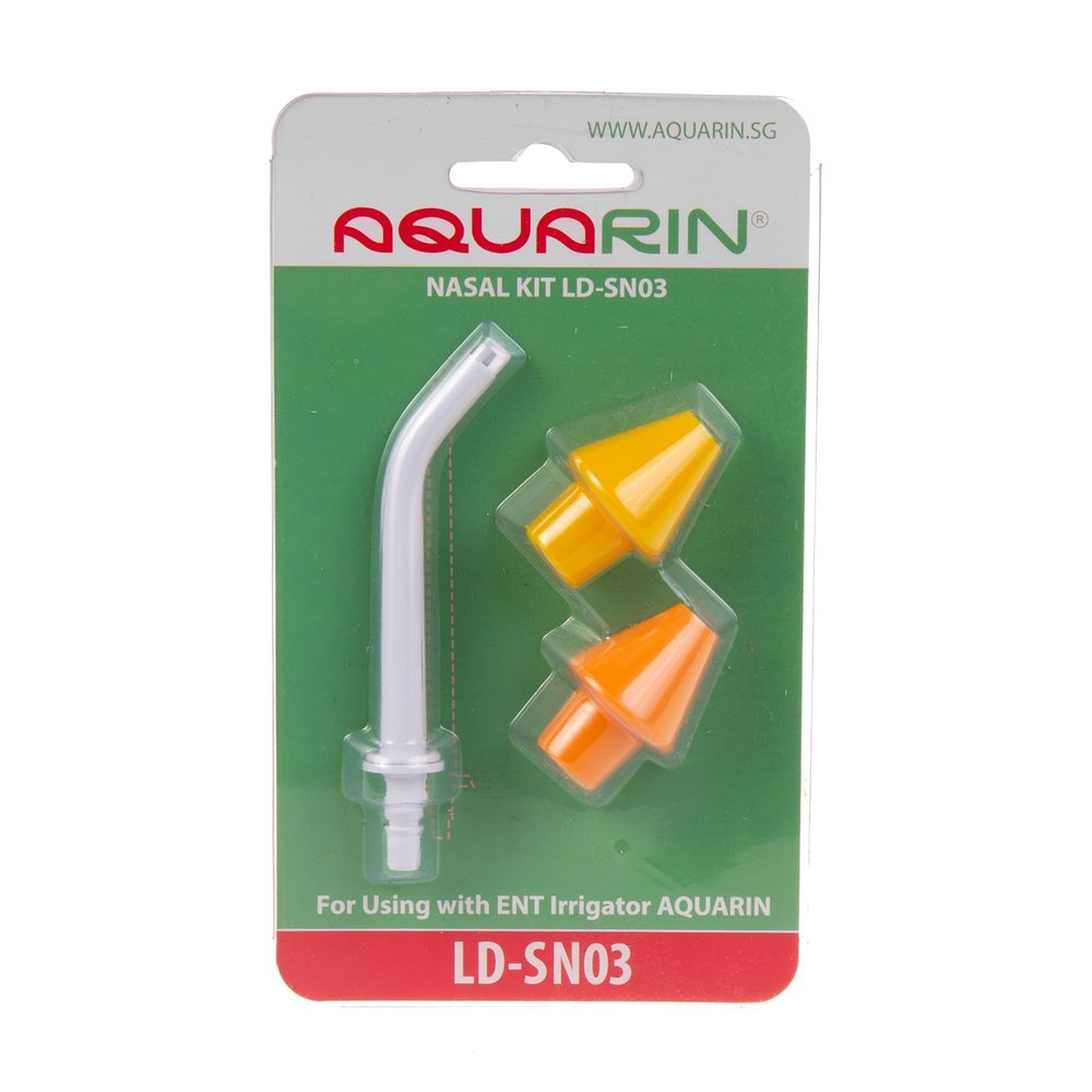 Little Doctor LS-SN03 2 Nozzle Irrigation Attachment, Compatible with Aquarin LD-N1 Nasal Shower