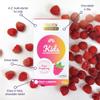 Proven A-Z Kids Multivitamin Chewable Tablets Raspberry Flavour Yummies 60 Tablets Daily Childrens Multivitamins with 13 Essential Vitamins for Immune Function, Bones, Teeth & Energy - 2 Month Supply view 2