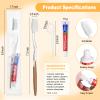 30pcs Disposable Toothbrushes with Toothpaste Floss Individually Wrapped, Disposable Toothbrush Bulk, 10g Toothpaste, Dental Floss Pick, Bulk Toothbrush Kit for Homeless,Airbnb,Hotel,Guest view 2