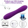 10 Modes Quiet Powerful Handheld Electric Bullet Massage Tool for Woman Sports Recovery Muscle Aches Pain Shoulder Foot Massage Relax,Pocket Personal Bullet Rod,High Powerful Cordless N7Y (Purple) view 3