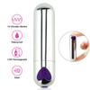 10 Modes Quiet Powerful Handheld Electric Bullet Massage Tool for Woman Sports Recovery Muscle Aches Pain Foot Massage Relax,Pocket Travel Personal Bullet Rod Portable Massage Ball B8OL (Silver) view 3