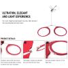 AQUASHIELDING Armless Reading Glasses, Light Classic Pin Nose Reading Glass Magnifier Retro Portable Comfortable Reading Glass Hyperopia for Men Women,+150,Red view 4