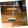 TOPBATHY Bristle Broom Wooden House Broom Long Handle Soft Bristles Stainless Steel Rod Compact Size Industrial Office Floor Cleaning Brush view 2