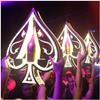 7-Color Liquor Bottle Display Shelf, Glowing Wine Bottle Display, LED Ace of Spade Champagne Bottle Presenter for Commercial Home Bar Party Nightclub. view 4