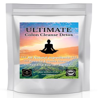 Colon Cleanse Vegan Detox Aid for Gut Health, Digestion Aid, Supports Bowel Function, Constipation Relief and Bloating - 30 Tablets (1 Month Supply)