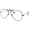 TWINKLE TWINKLE Big Lens Reading Glasses 80s Police Pilot Classic Stylish Large Lens Double Bridge Metal R3025(1 Pair Brown +1.50 Magnification) view 1