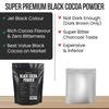 Black Cocoa Powder for Baking - 250g Pouch | Intense Deep Black Dutch Processed Unsweetened Cocoa Powder | pH 8.8 (Zero Bitterness) with 10-12% Fat | Super Cal view 4