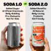 Living Things Prebiotic Soda - Gut Health & Low Calorie Drink - 12 x 330ml Cans - High in Fibre - Watermelon & Lime view 3