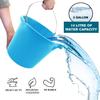 [4 x Yellow + 4 x Sky Blue + 4 x Pink] - Heavy Duty 3 GALLON 14 Litre Plastic Builders Bucket Cement Mixing Bucket with Spout and Easy-Grip Handle Animal Feed Tub Water Bucket For Home & Garden. view 3