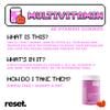 Reset This. Multivitamin Gummies 60 Vegan Strawberry Flavour Chewable Gummy Vitamin C & D, B12, B6, Essential Vitamins & Minerals, Reduces Tiredness & Fatigue Gluten Free Natural Flavours Prebiotic view 2