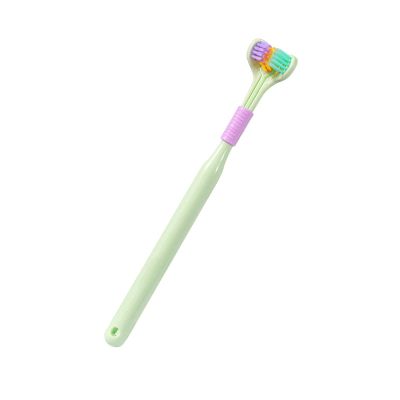 1/3pc Three Sided Toothbrush - Teeth Cleaning Toothbrush, 40g Denticle Brush | Completely Wrap Teeth Care V Shaped Brush, All Round Sensory Brush, Teeth Cleaning Brush for Kids Adults Tooth Cleaning