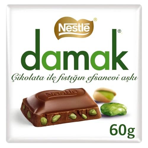 Nestle Damak Pistachios Chocolate Bar 6X60g by Mazovia Brands