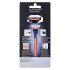 dijiusidy Shaving Razors for Men Manual Shaver Stainless Steel Four-Layer Beard Remover Set Non-Slip Handle Blades Replacement Refills view 2