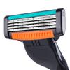 dijiusidy Shaving Razors for Men Manual Shaver Stainless Steel Four-Layer Beard Remover Set Non-Slip Handle Blades Replacement Refills view 3