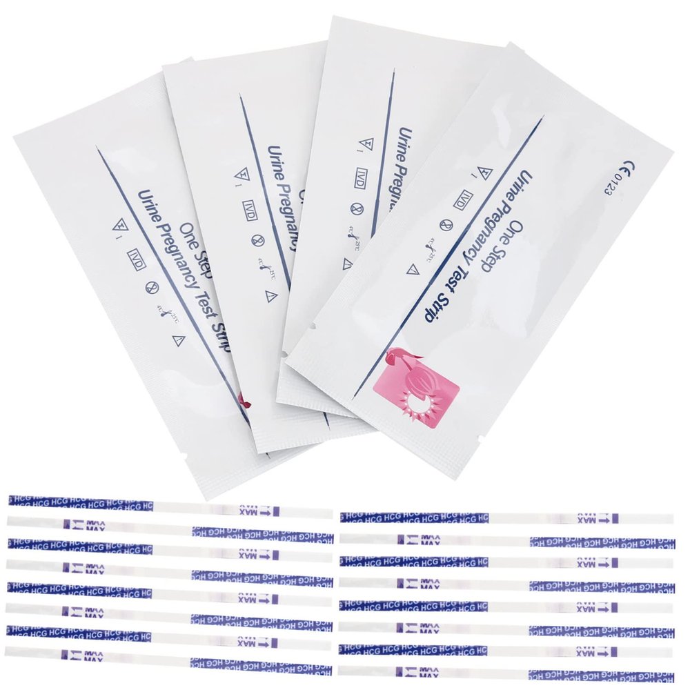 SKISUNO 50pcs Early Pregnancy Test Strips Pregnancy Test Kit Fast Results for Pregnant Women