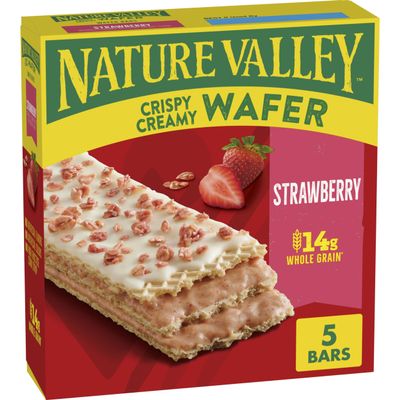 Nature Valley Strawberry Crispy Creamy Wafer Bars Made With Whole Grain 5 Bars 184.3 g Box