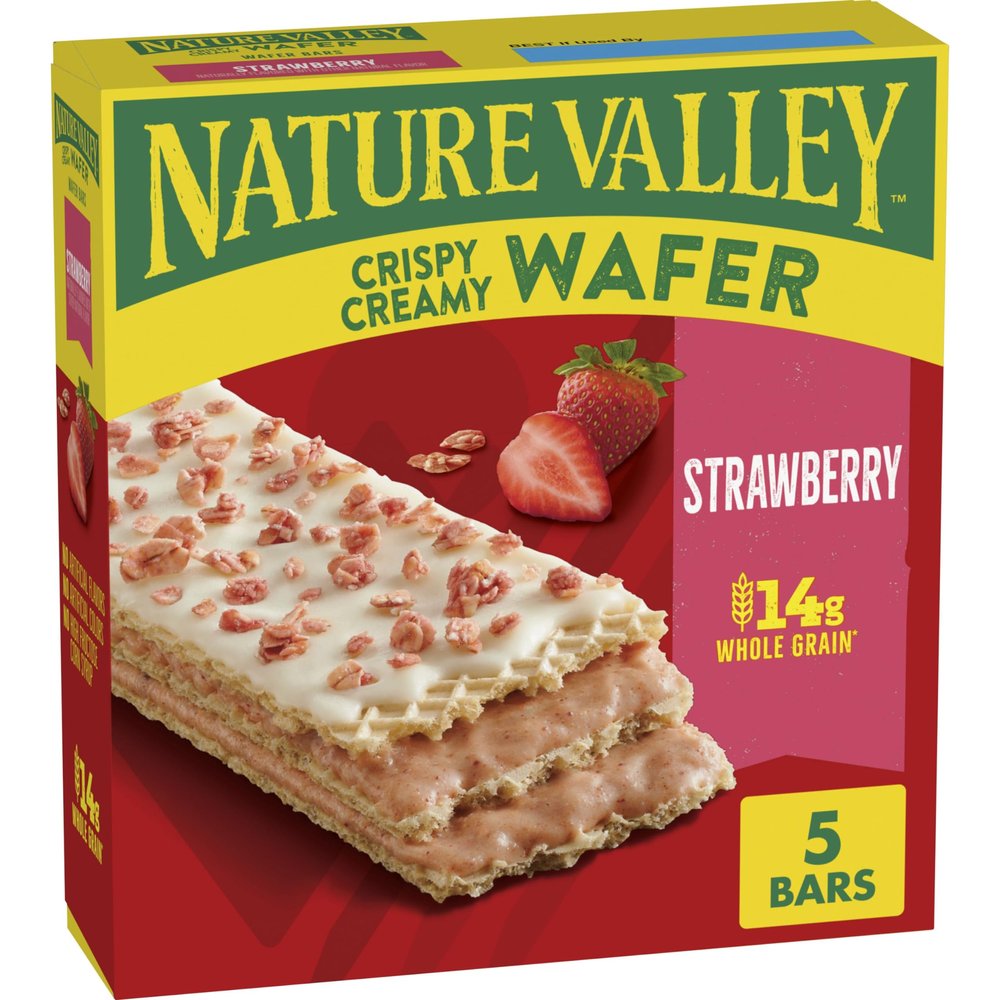 Nature Valley Strawberry Crispy Creamy Wafer Bars Made With Whole Grain 5 Bars 184.3 g Box