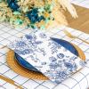100 Pcs Floral Guest Napkins Disposable Blue Flower Paper Napkins Chinoiserie Flower Dinner Hand Towels for Bathroom Party Supplies Table Decorations view 4