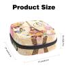 RODAILYCAY Zipper Sanitary Napkin Bag, Soft Menstrual Pad Pouch, Eiffel Tower Vintage Storage Bag for Sanitary Napkin Pads, Tampon Holder Pad Purse view 2