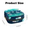 Sea Monsters First Period Kit for Girls, Tampon Pantyliners Menstrual Purse, Nursing Pad Holder with Zipper, Sanitary Collect Napkin Bag Organizer view 2