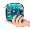 Sea Monsters First Period Kit for Girls, Tampon Pantyliners Menstrual Purse, Nursing Pad Holder with Zipper, Sanitary Collect Napkin Bag Organizer view 4