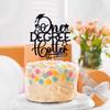 One Degree Hotter Cake Topper, It's the Degree for Me/One Hotter by Degree, Class of 2025 College University Graduation Party Decorations Black Glitter view 4