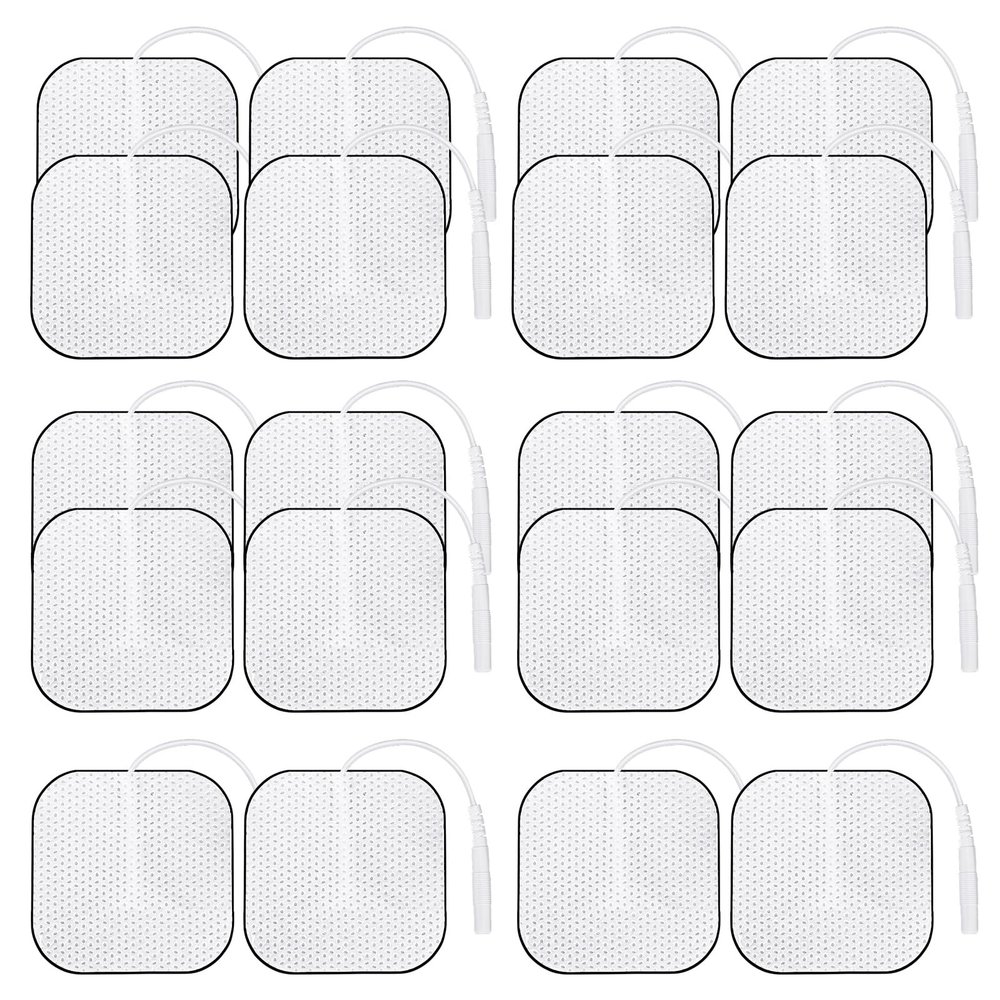 20 x TENS Electrode Pads 4 x 4 cm Self-Adhesive for Massage EMS Stimulation Current Device
